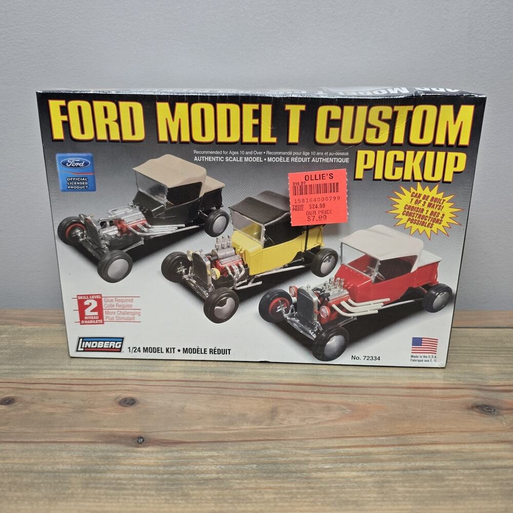 FORD MODEL T CUSTOM PICKUP TRUCK LINDBERG KIT 1/25 NEW